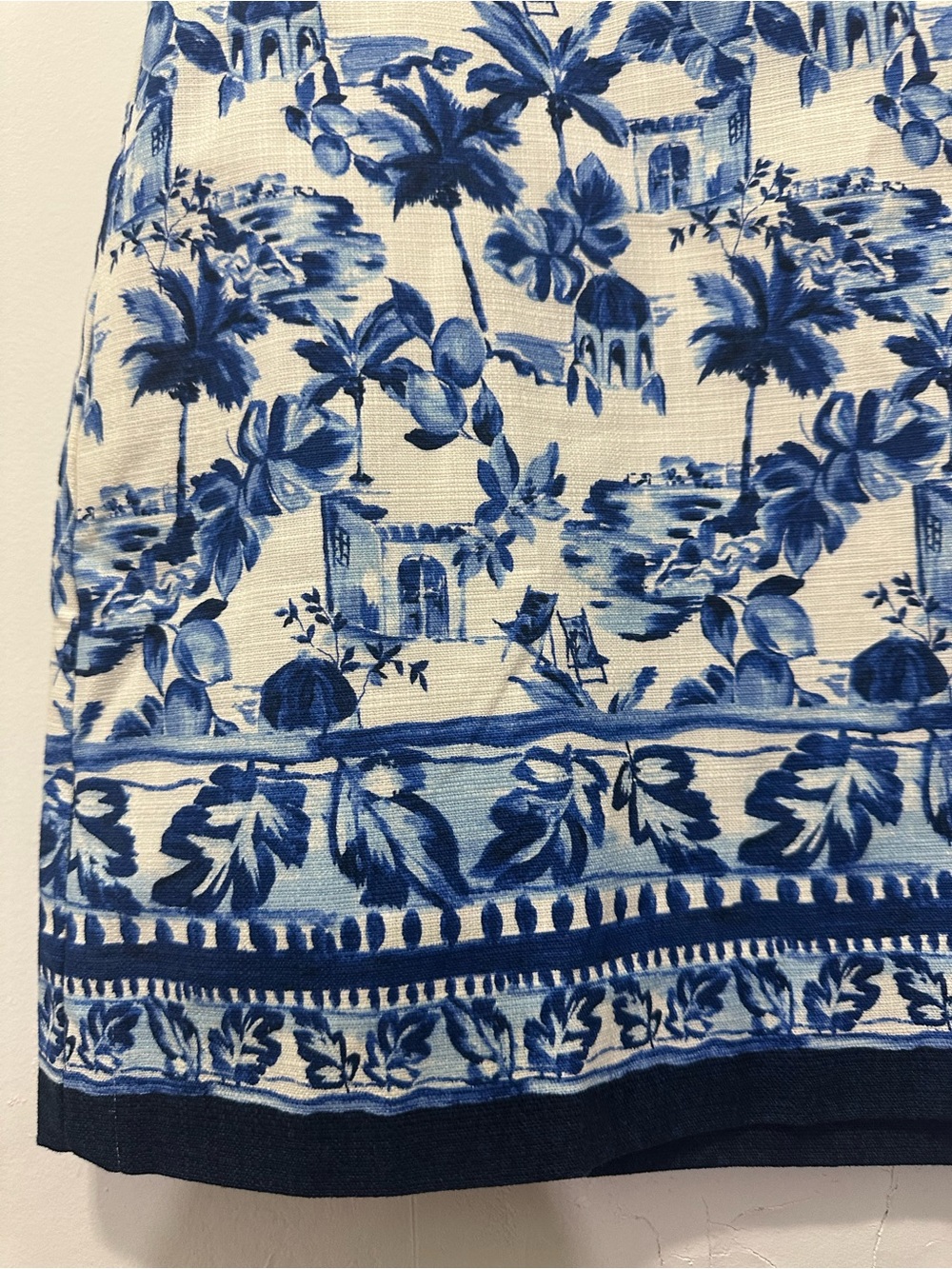 Loft Toile de Jouy Printed Mini Skirt Sz 2 - Picture 3 of 7